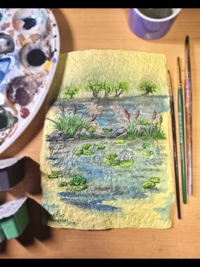 🎨 Murky: Handmade Watercolour Gouache Painting